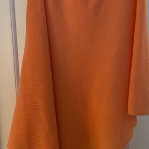 Minnie Rose orange cashmere shrug. 100% cashmere.